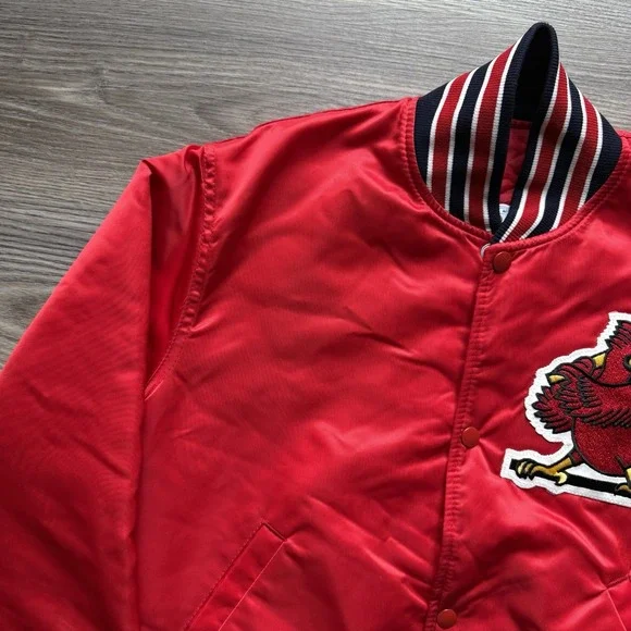 Vintage St. Louis Cardinals Satin Starter Jacket MLB Size‎ Small USA - Picture 6 of 10